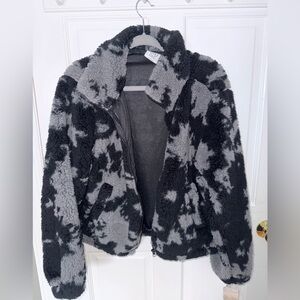 SAGE Collective Gray Fleece Jacket